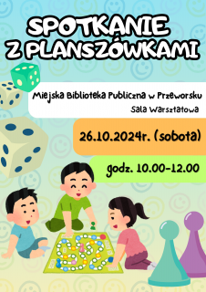 Zapraszamy na spotkanie z planszówkami - październik