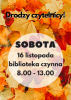 Biblioteka otwarta w sobotę 16 listopada 2024r.