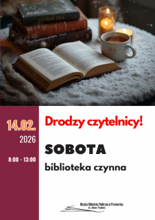 Biblioteka otwarta w sobotę 14 lutego 2026r.