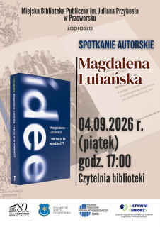 Zapraszamy na spotkanie autorskie z Magdaleną Lubańską