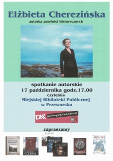 Spotkanie autorskie z Elżbietą Cherezińską